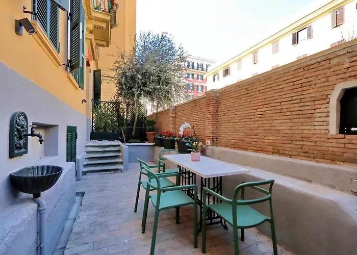 YCH-Delizioso appartamento con giardino vicino al Vaticano
